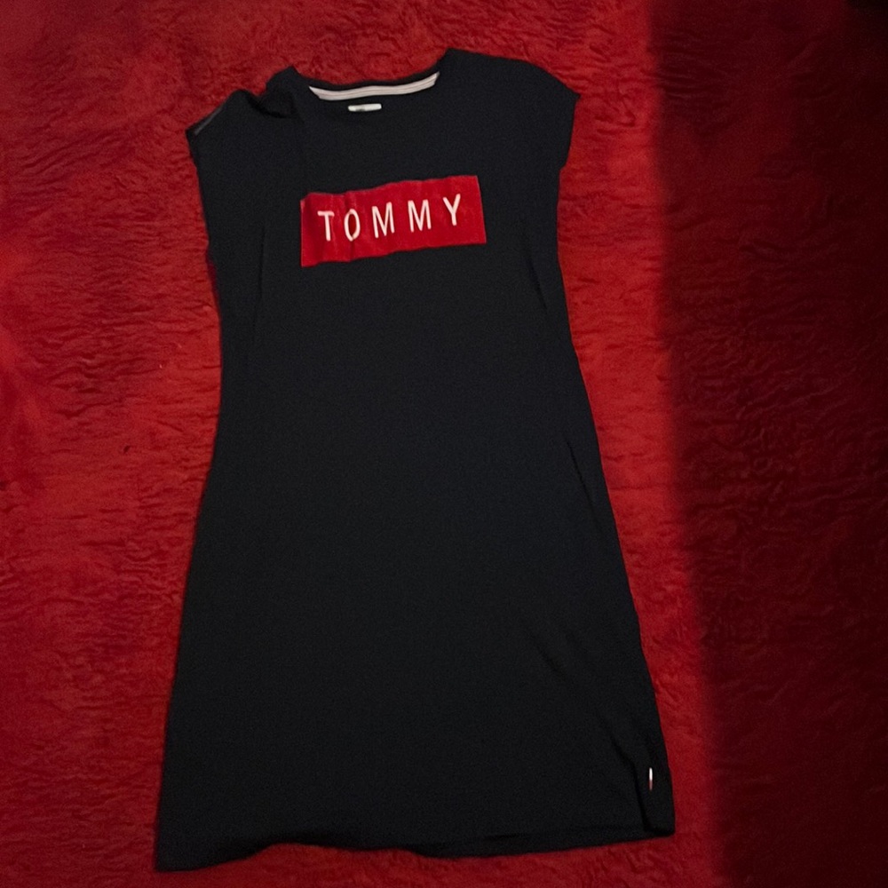 Red and blue Tommy Hilfiger dress